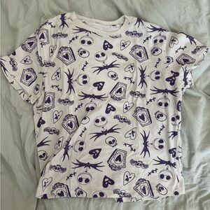 Disney nightmare before Christmas women’s cropped baby tee size medium